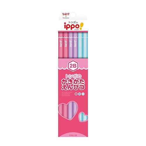 まとめ トンボ鉛筆 かきかた鉛筆 プレーン ピンク 2B KB-KPW04-2B ×20セット