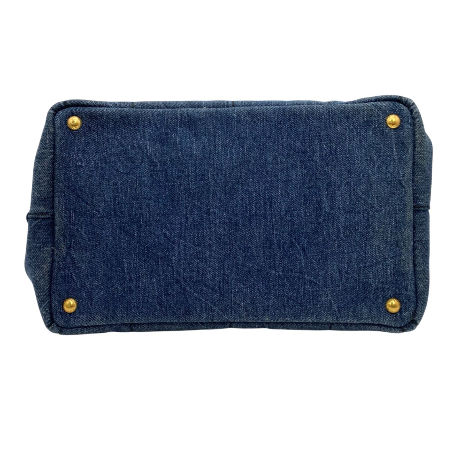 プラダ PRADA カナパ CANAPA トートバッグ ハンドバッグ デニム