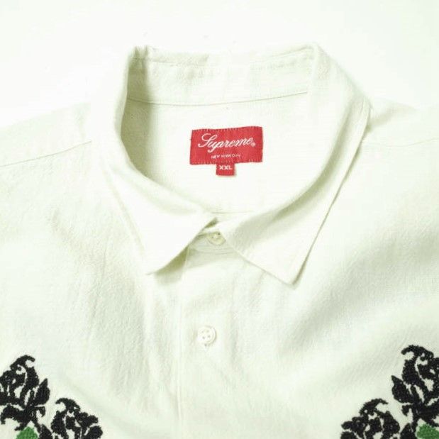 新品 SUPREME シュプリーム 23SS Needlepoint S/S Shirt ニードル ...