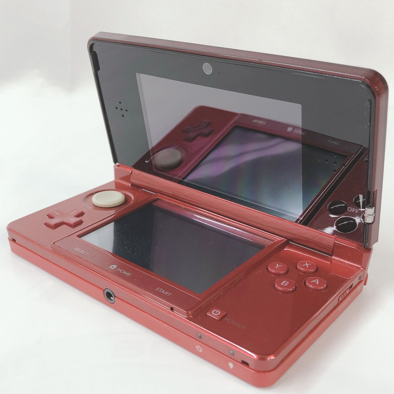 1円 Newニンテンドー3DS LL メタリックレッド 未使用品級中古 作動OK