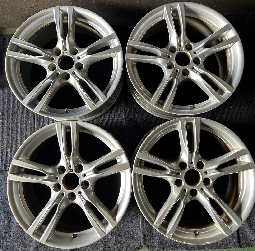 BMW 3シリーズ F30 F31 Mスポーツ 純正 18インチ ホイール4本 8J|8.5J 34|47 PCD120 ハブ径約72.5 No.640