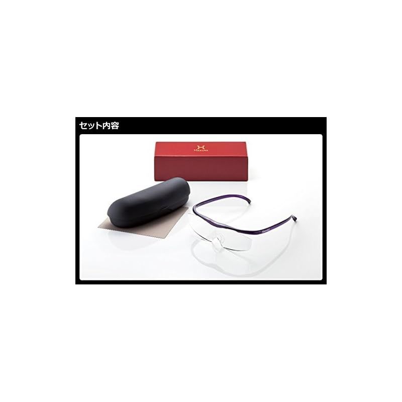 Hazuki 良い ハズキルーペ ラージ 1.85倍 クリアレンズ 赤