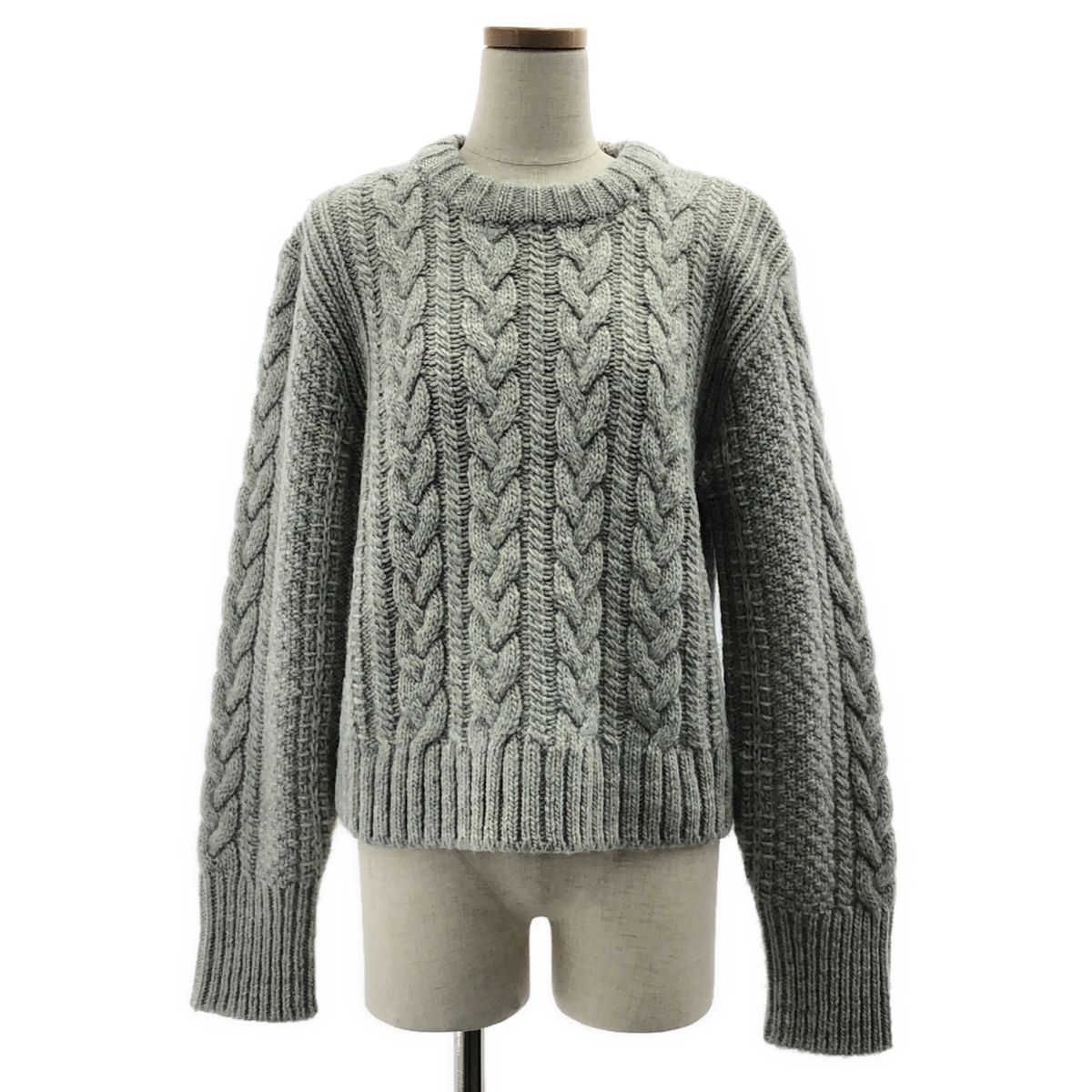 Cecilie Bahnsen | セシリーバンセン | バックオープン ケーブル ニット | M|L | グレー | レディース