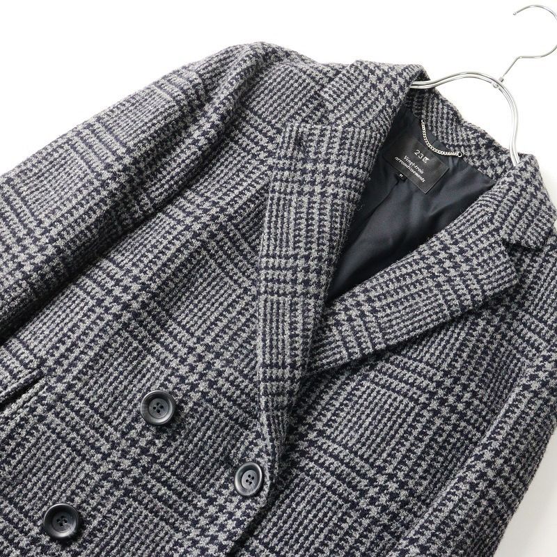 ONWARD 23区 ピーコート ヘリンボーン ショート ピーコート / 23区