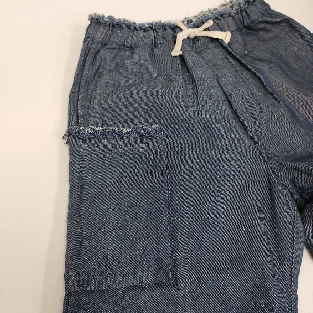 45R 45rpm 綿麻ざっくりデニムのイージーパンツ インディゴ 定価34100円 紺 レディース フォーティーファイブアールピーエム 5-0916M DECORATOM_COM_BR