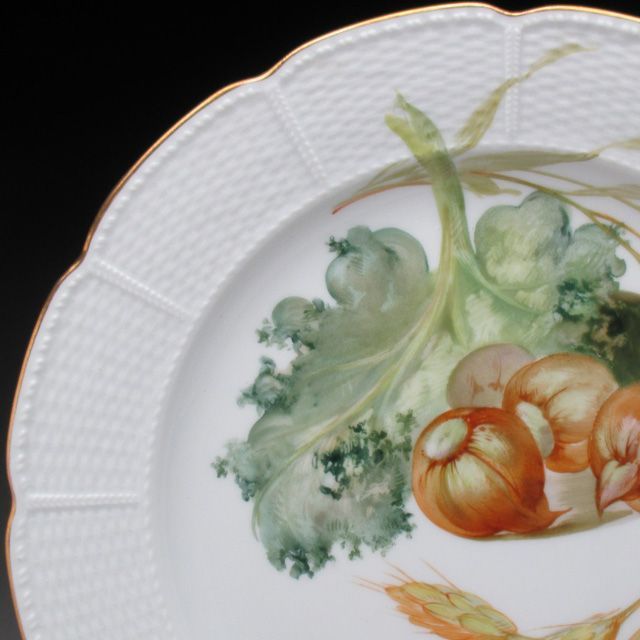 ニンフェンブルク 野菜絵 プレート アンティーク 19世紀末 24cm - メルカリ