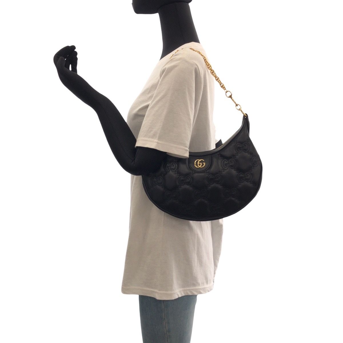 未使用品✨GUCCI GGマーモント マトラッセ ベルトバッグ ボディバッグ グッチ GUCCI ボディバッグ レディース GGマーモント ブラック
