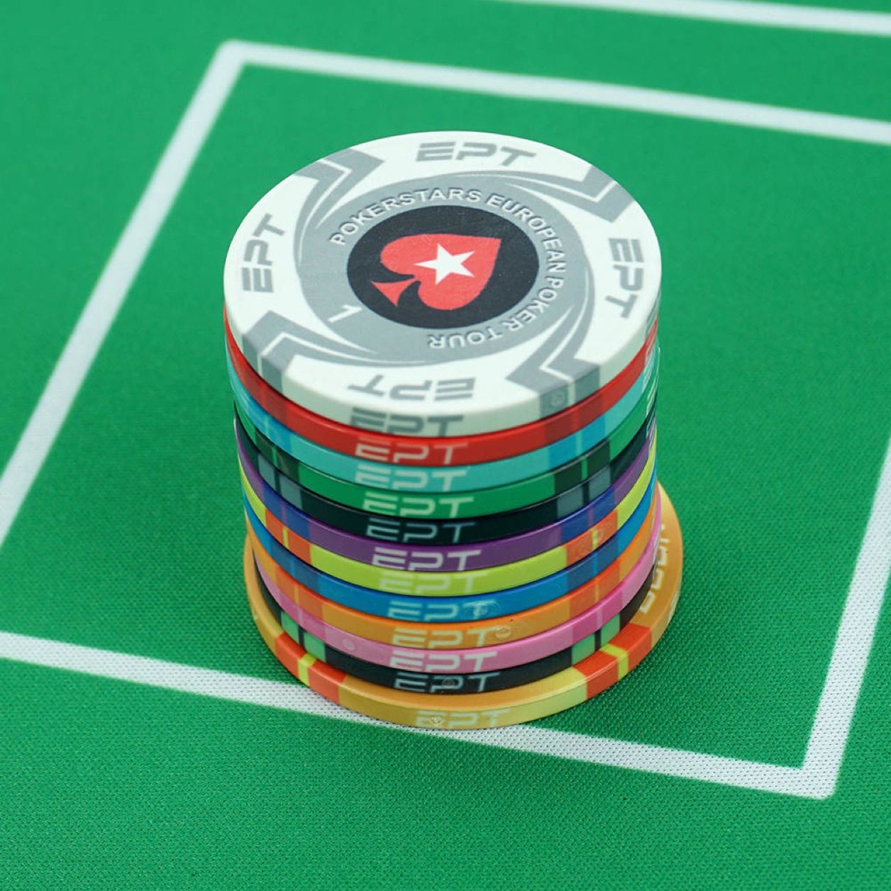 EPT セラミックポーカーチップ カジノチップ 300枚-