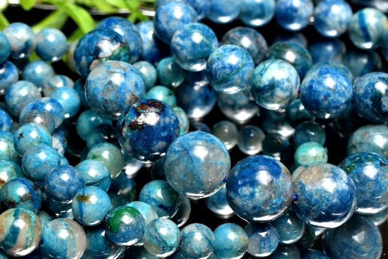 希少】シャッタカイト(クリソコラ) ブレスレット 幸運 繁栄 4 希少