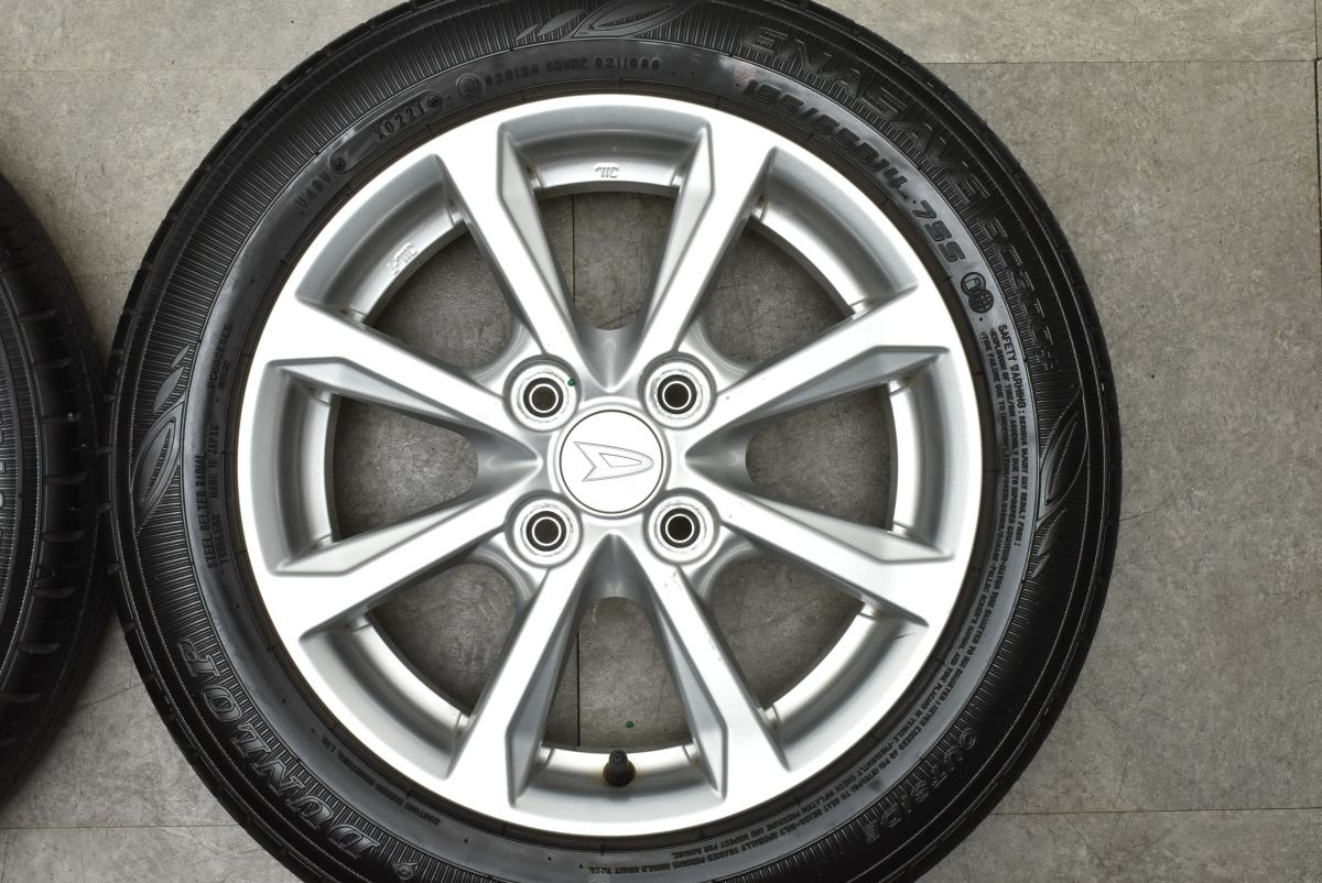 良好品】ダイハツ ミライース 純正 14in 4.5J +45 PCD100 ダンロップ