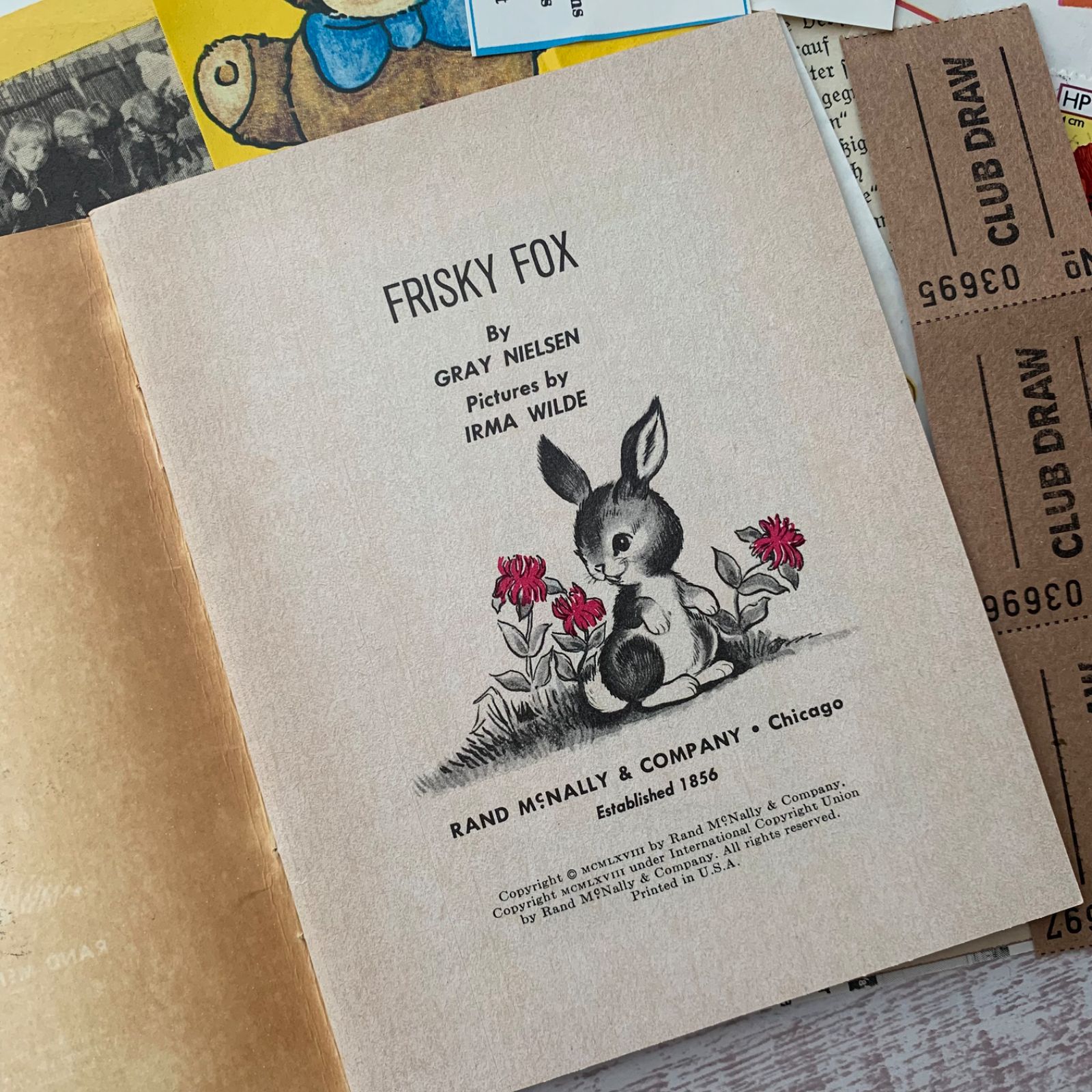 レア♡フランスのアンティーク古いビンゴゲーム　カード　ジャンクジャーナル洋書に 紙・本 | Brocante de La Cocotte （フランスアンティーク