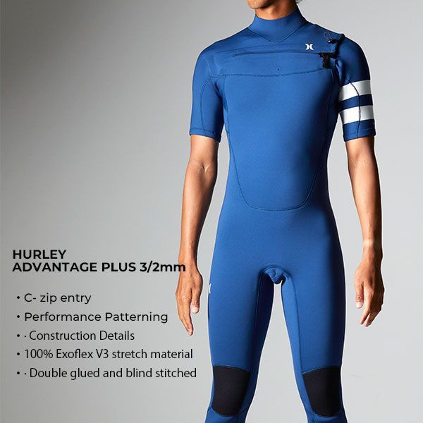 ランキング第1位 HURLEY ハーレー ADVANTAGE PLUS 3 2MM SHORT SLEEVE