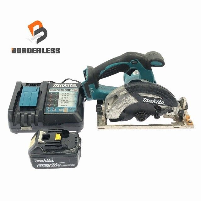 品 makita マキタ 18V 165mm 充電式マルノコ HS630D バッテリー 18V 6.0Ah 充電器付き コードレス 丸ノコ 丸のこ 丸鋸115306