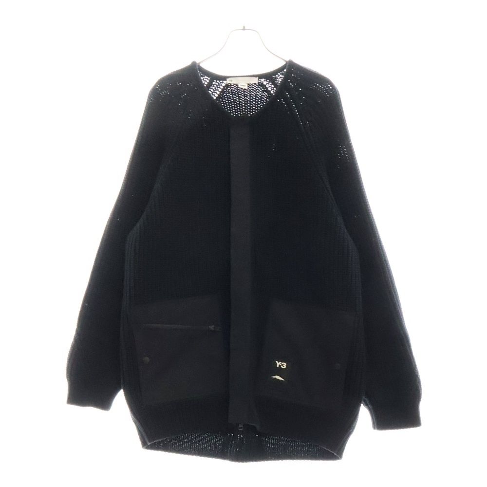 Y-3 (ワイスリー) KNITTED FULL-ZIP SWEATER GK4811 ナイロン切替 