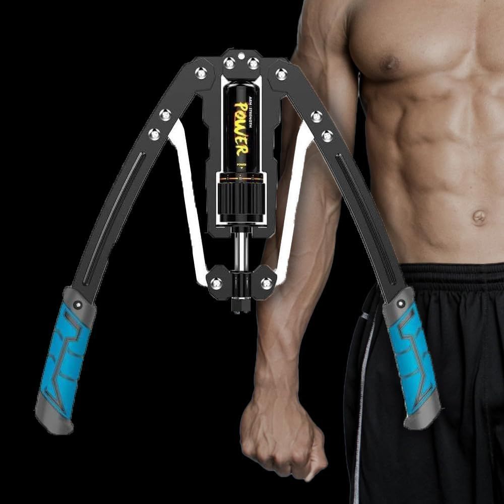 サファイア 筋トレ アームバー 油圧式 エキスパンダー 大胸筋トレーニング器具 アームレスリング器具 筋トレグッズ 安全 大胸筋 腹筋 上腕 | サファイア 筋トレ アームバー 油圧式 エキスパンダー 大胸筋トレーニング器具 アームレスリング器具 筋トレグッズ 安全 大胸筋  腹筋 上腕二頭筋 広背筋 筋トレ 筋肉トレーニング 10~200kg 調整可能 (ブルー ＆ レッド 各1個づつ) | サファイア | 握力トレーナー