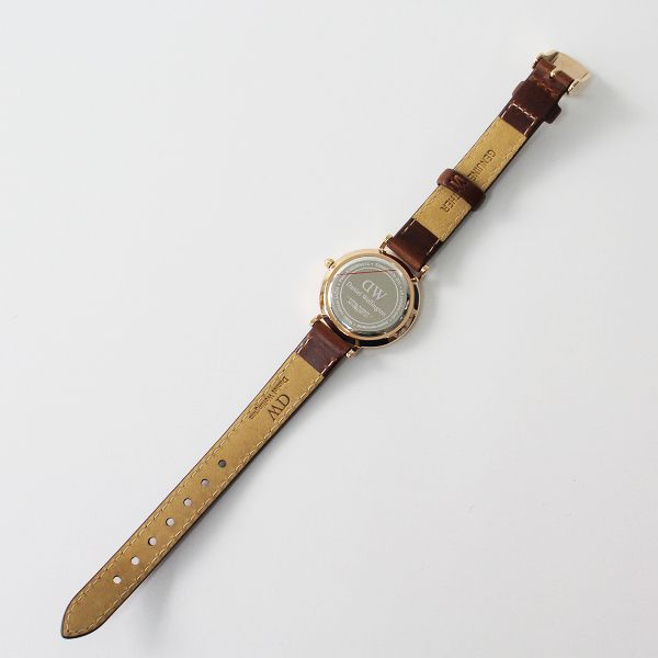 美品 Daniel Wellington ダニエルウェリントン Classic Petite St Mawes 腕時計 28/ローズゴールド ブラウンベルト【2400013284554】 Classic & Petite St Mawes Rose Gold