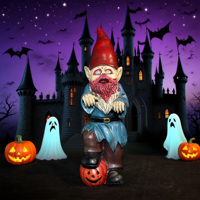 ハロウィン装飾 置物 ハロウィングッズ インテリア オーナメント 室内 屋内 屋外 リビング ダイニング 装飾 飾り ガーデニング 庭装飾 ゾンビ小人 ユニーク イベント 樹脂 オブジェ 玄関 寝室 キッチン