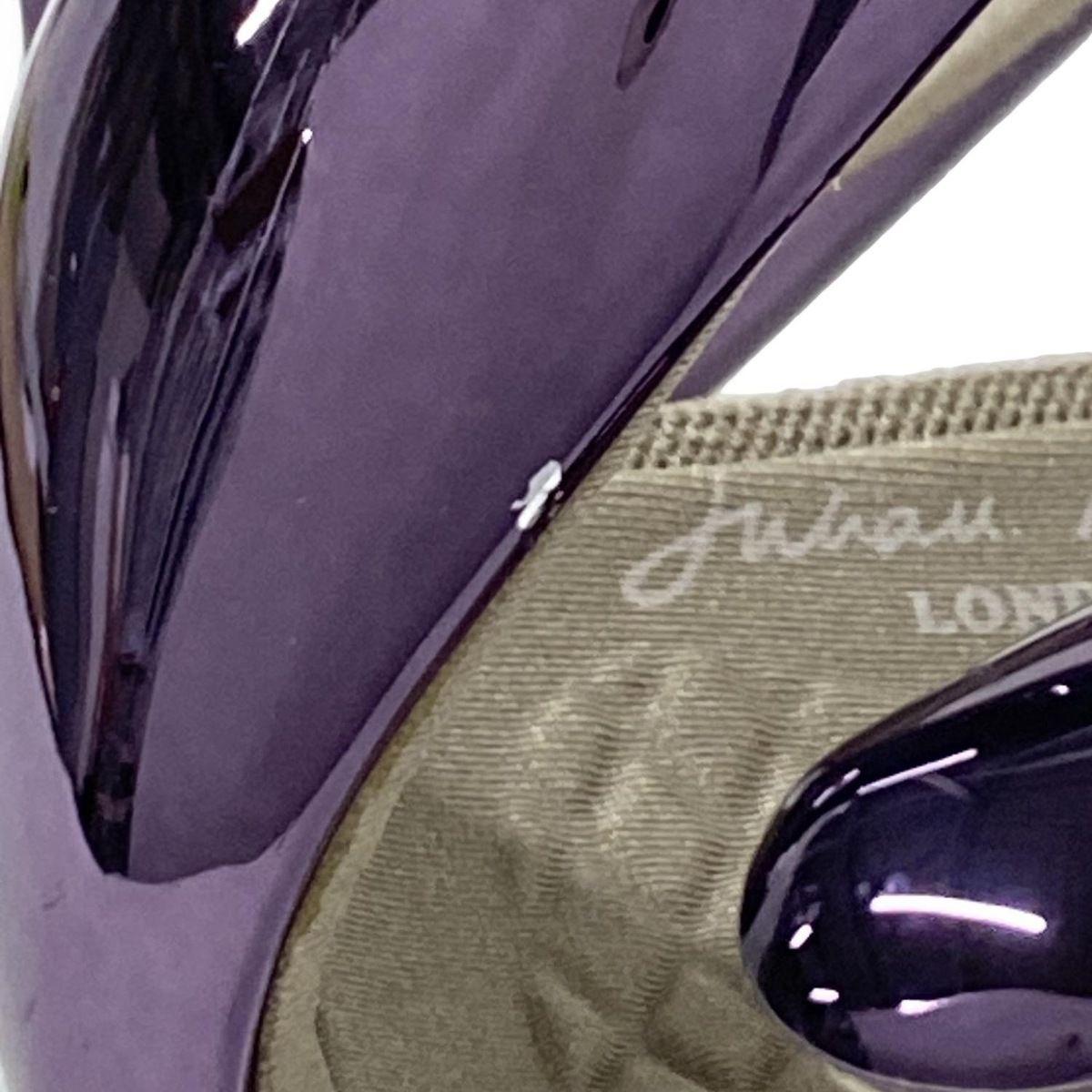 Julian Hakes ジュリアンヘイクス メタリックパープル サンダル Julian Hakes(ジュリアンヘイクス) サンダル 36 レディース美品