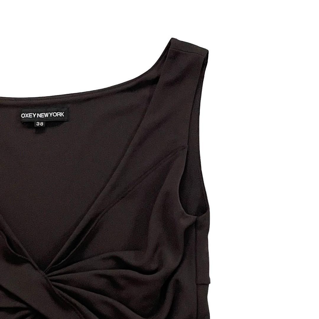 FOXEY NEWYORK フォクシー ニューヨーク カットソー ブラウン 38 