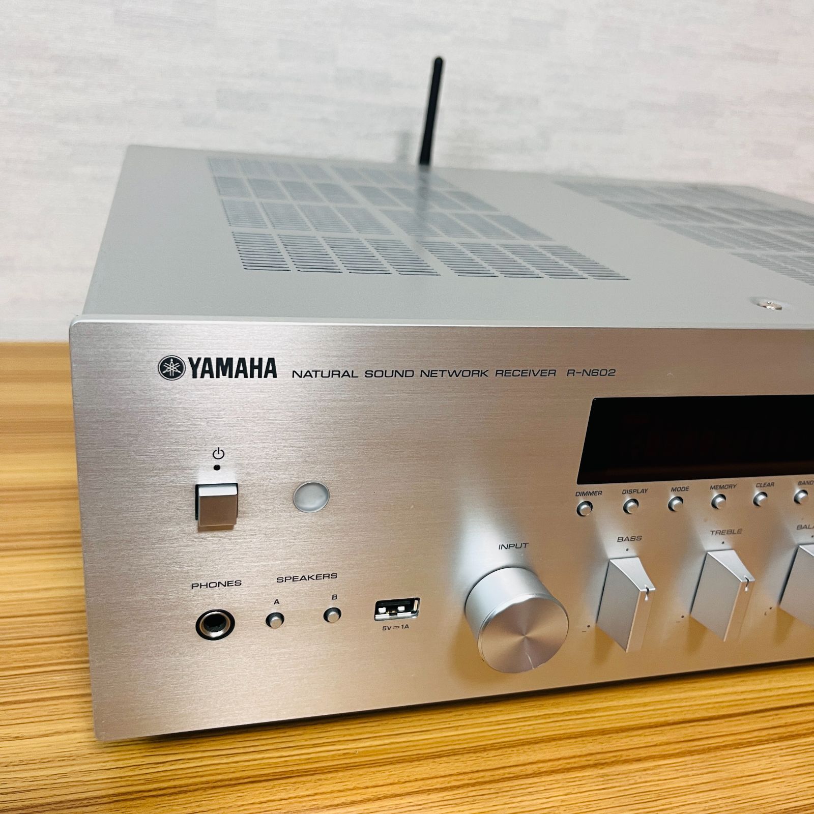 廃盤生産終了品】YAMAHA ヤマハ ネットワークHiFiレシーバー ワイドFM・AMチューナー/Wi-Fi/Bluetooth/ハイレゾ音源対応  シルバー R-N602(S) - メルカリ