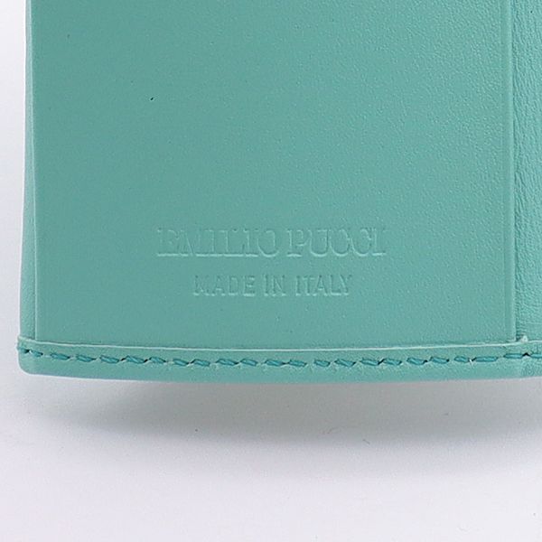 大人気定番商品 美品 エミリオ KYM 白×ブルーマルチカラー 6連キーケース プッチ 小物