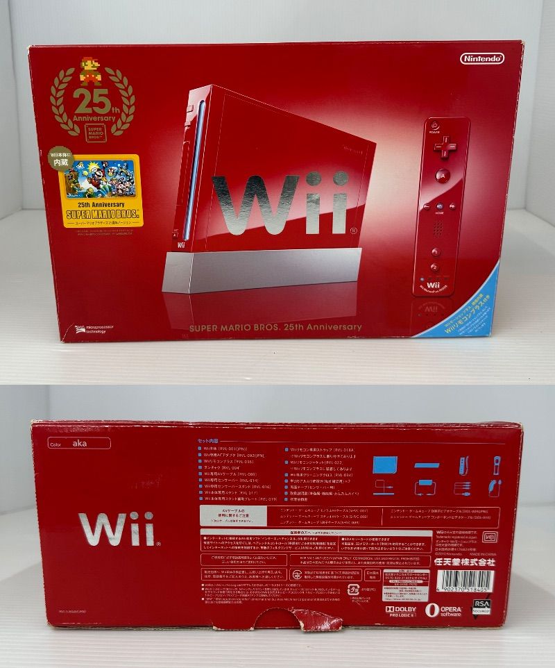 中古品】Nintendo 任天堂 Wii本体マリオ25周年仕様 RVL-001