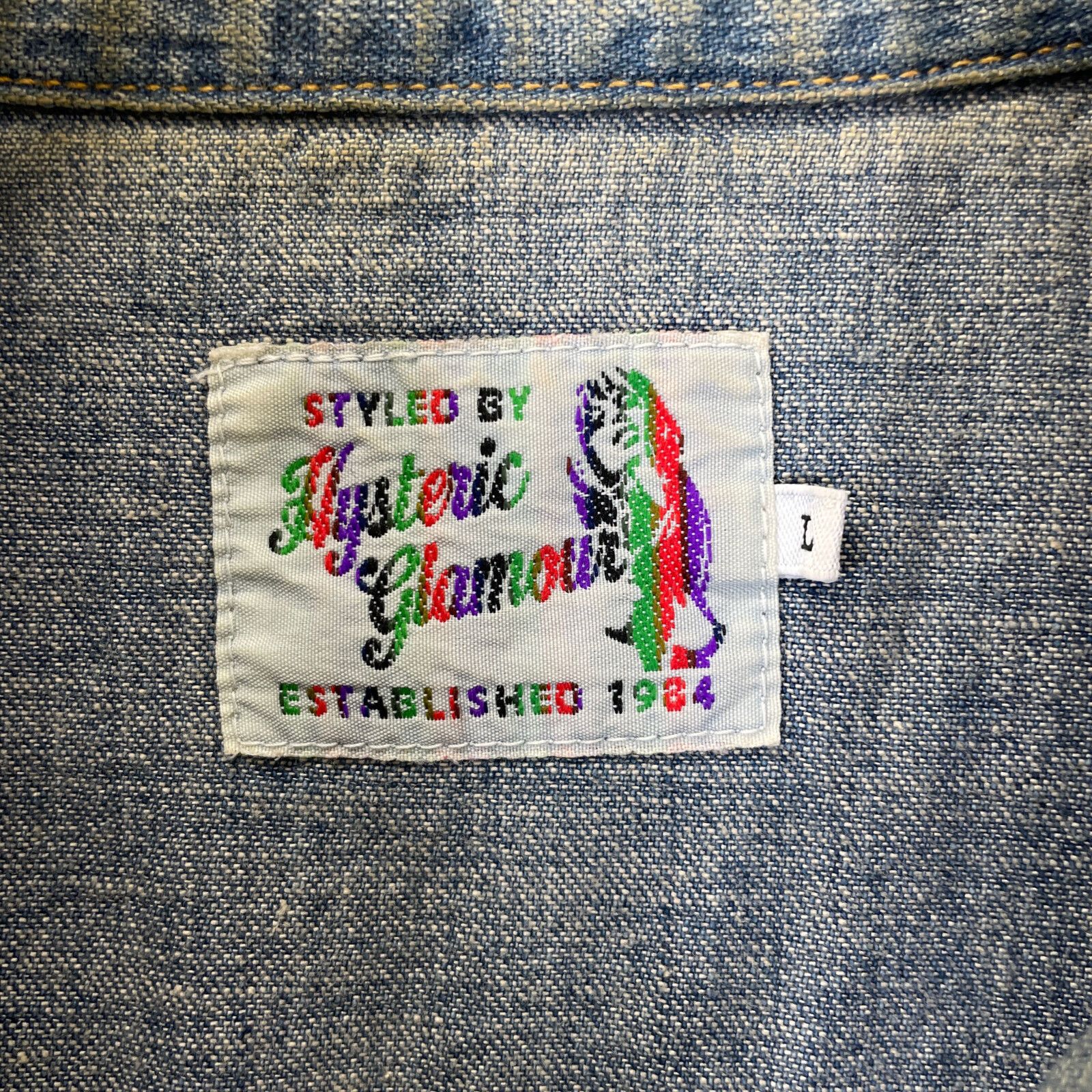 HYSTERIC GLAMOUR ヒステリックグラマー 02171AH13 ブルー ×GINSBERG 