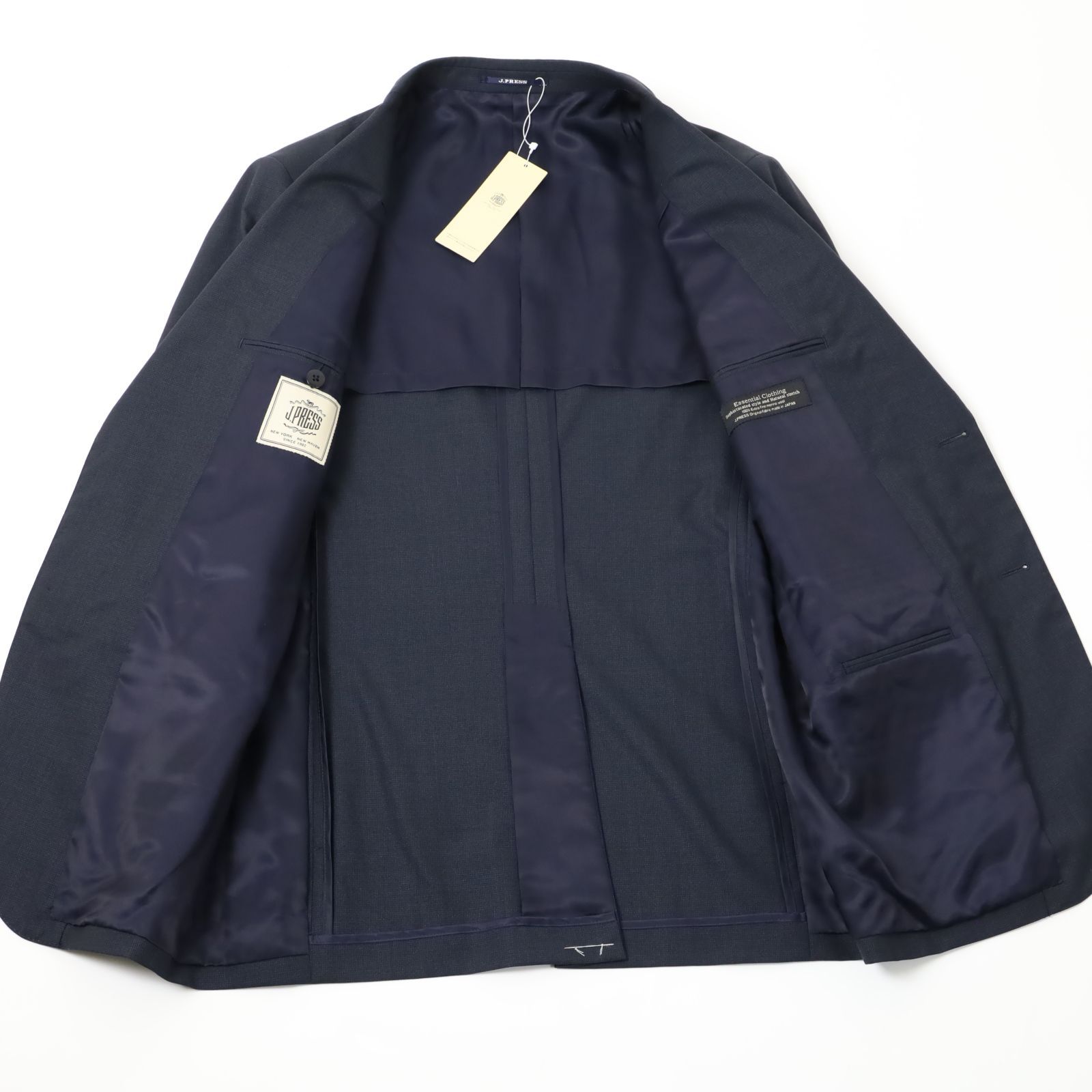 新品◇ ジェイプレス Jプレス ピンチェック スーツ ビジネス ウール J