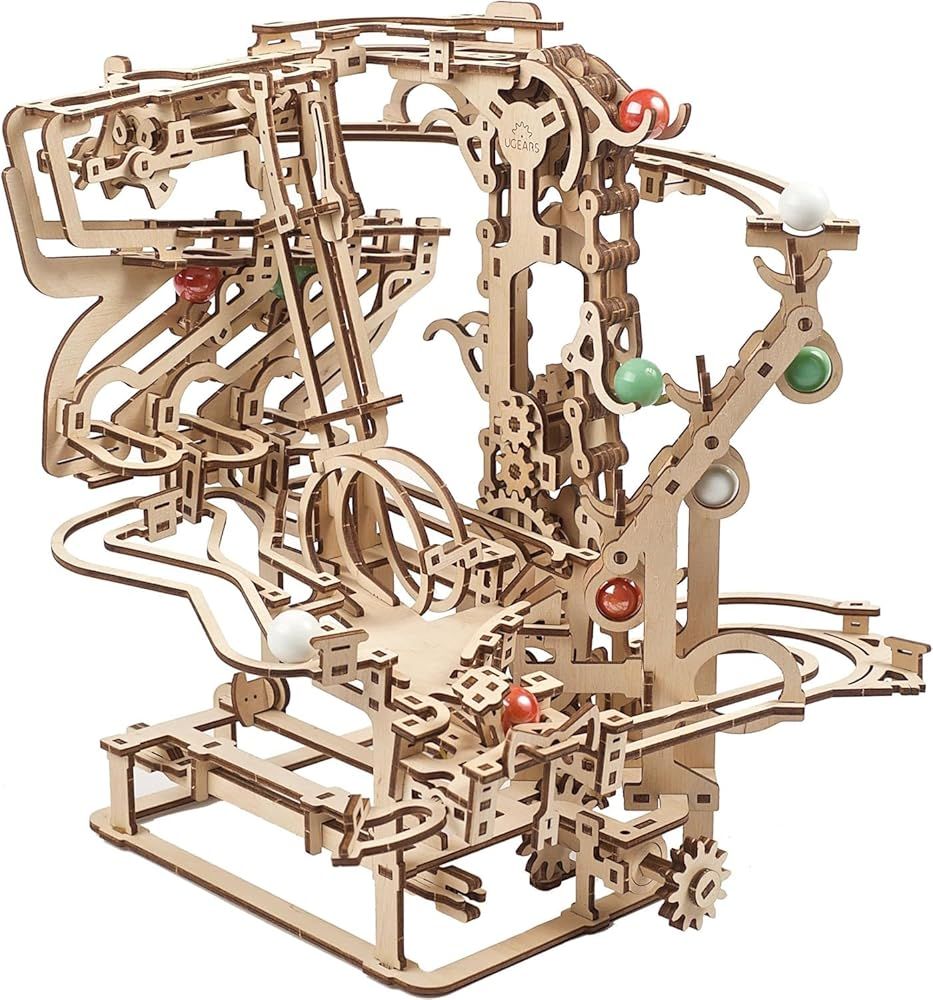 Ugears マーブルランチェーンホイスト70156 木製パズル 工作 模型 接着剤工具不要 大人 子供