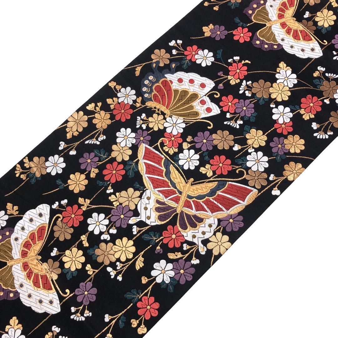 平和屋着物◎六通柄袋帯 唐織 華春秋 金銀糸 正絹 逸品 AAAO9920st