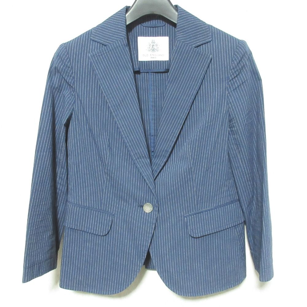 OLD ENGLAND 　オールドイングランド　スーツ上下　ネイビー×ストライプ 楽天市場】オールドイングランドオム （OLD ENGLAND HOMME