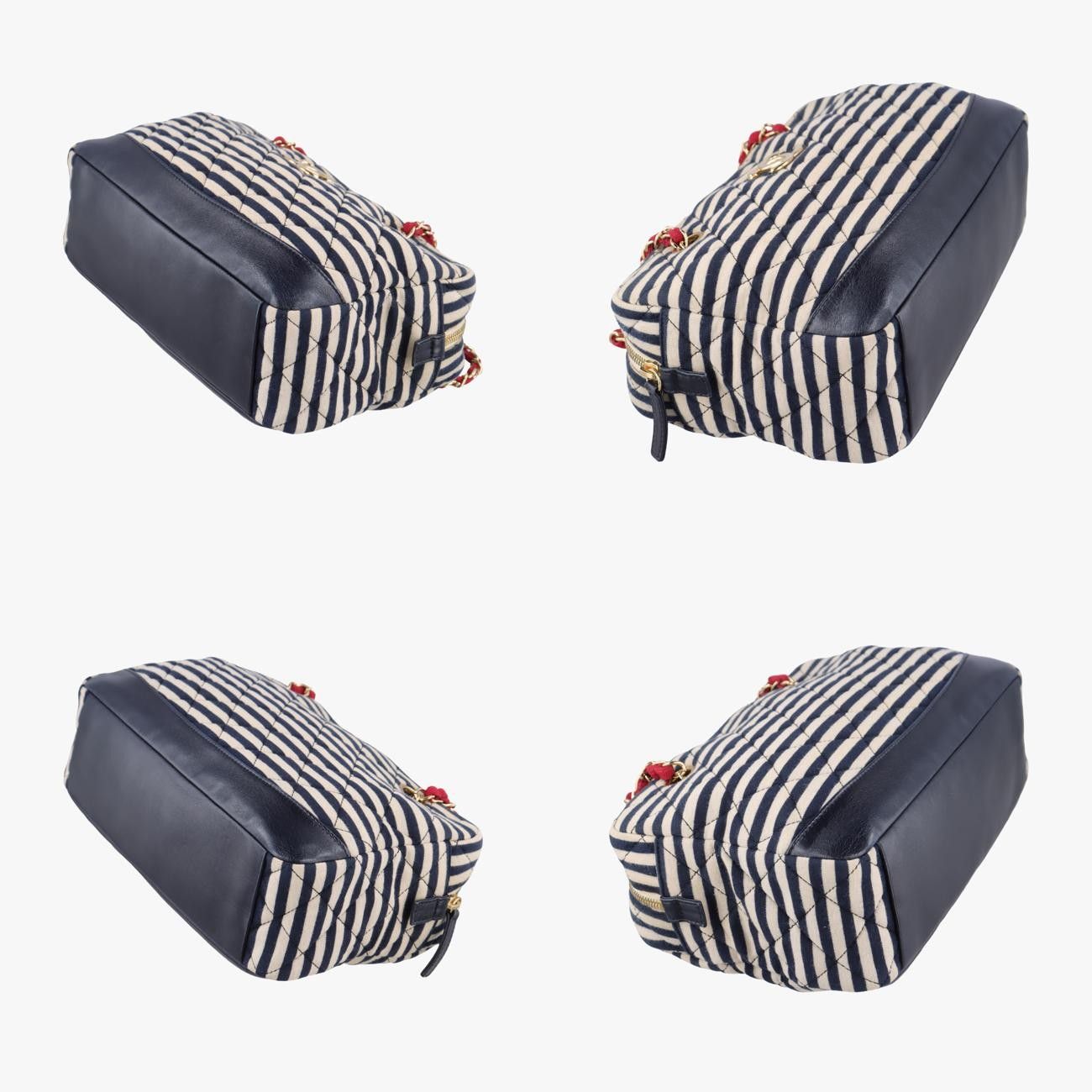 シャネルChanelココセーラーカメラマルチ コットン×レザー