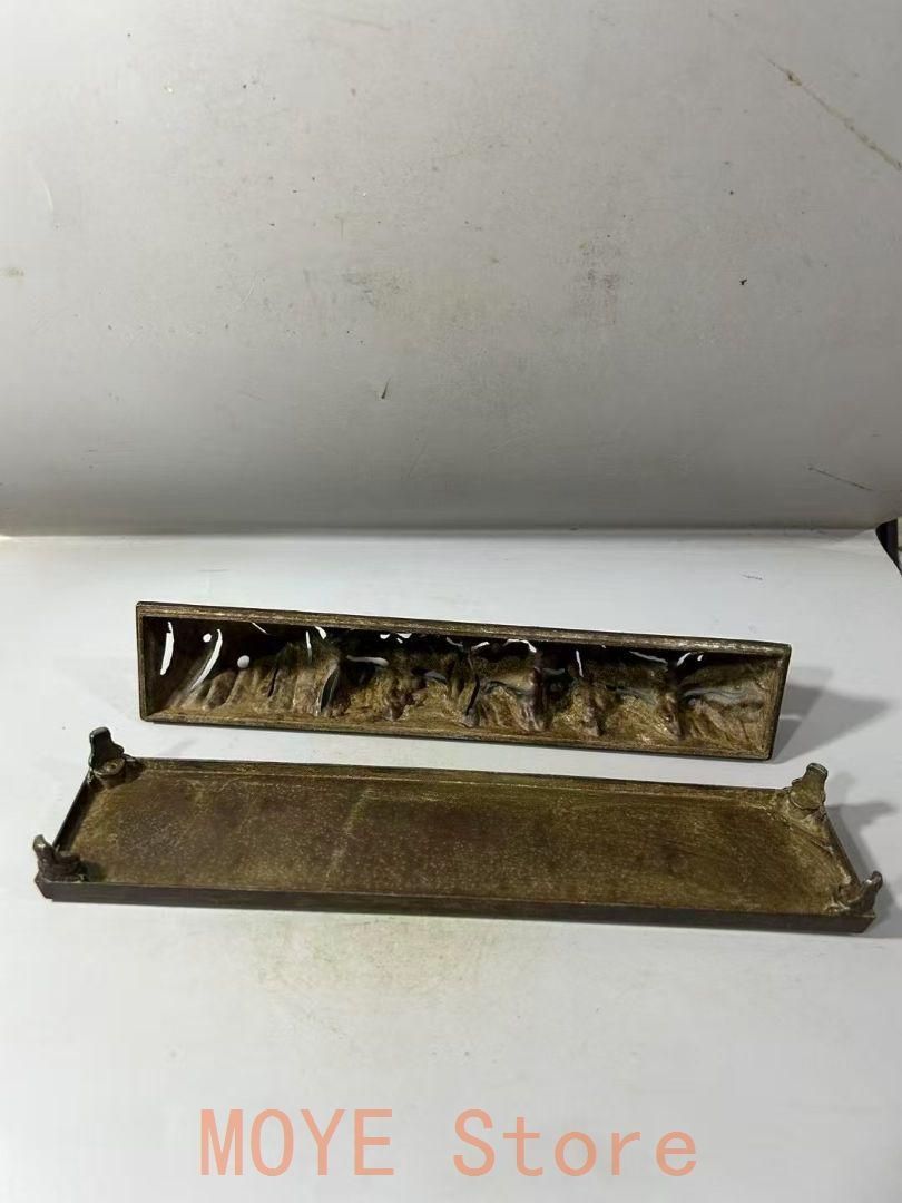 銅製 鶴守宮灯香炉檀香炉 禅意 茶室薫香炉 香道具 装飾品 工芸品 置物 香炉/香器『高岡銅器【玉利久波千鳥香炉/徳色】銅製[空焚き用