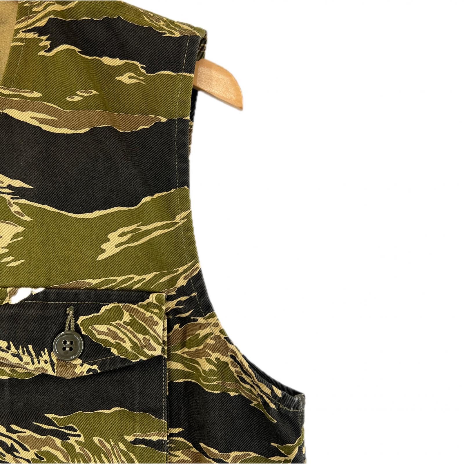 タイガーストライプミリタリーベスト　リアルマッコイズ　迷彩柄ベスト　美品　S タイガーストライプ ミリタリーベストのご紹介です♪ | リアル