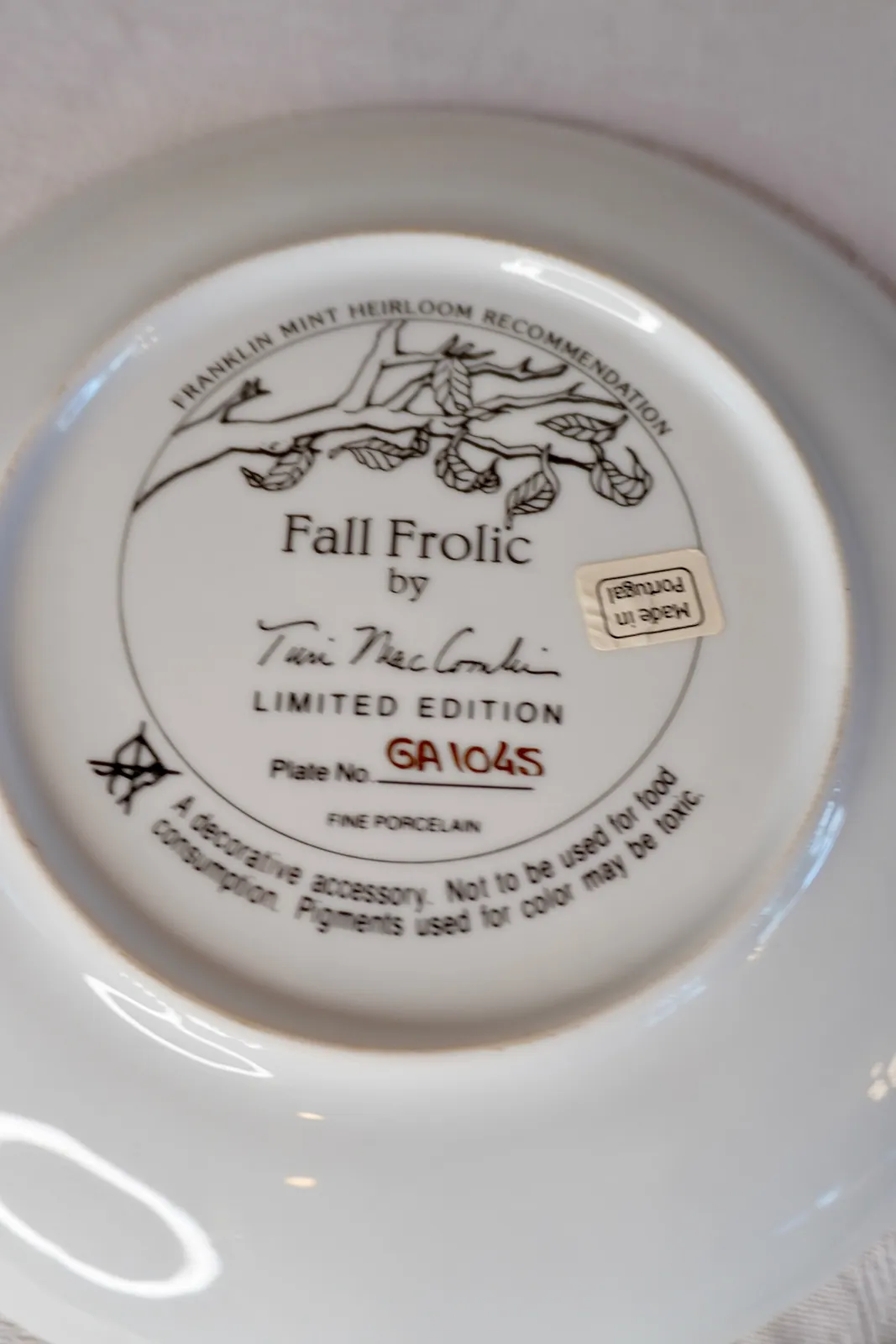 Franklin Mint 猫 絵皿 販売 3枚セット コレクションプレート