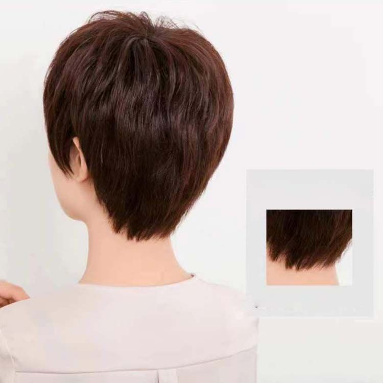 高級人毛100% フルウィッグ ブラック ショート パーマ 女性 レディース 楽天市場】パーマ ウィッグ ショート 人毛100 ウィッグ 医療用