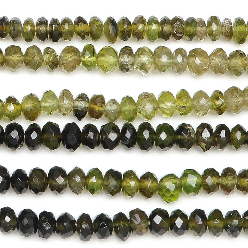 ボタンカット グリーントルマリン（バーデライト） 3mm1連販売 3mm 
