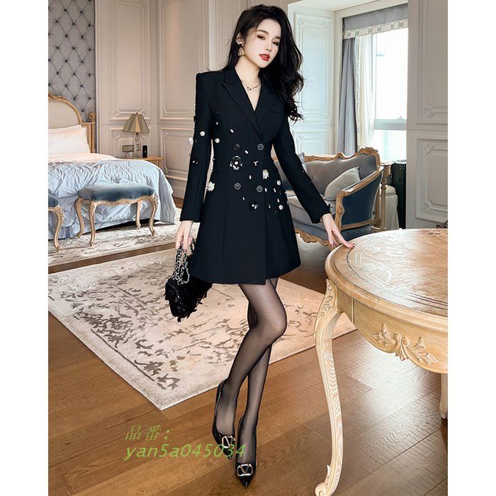 長袖ショートスーツワンピース