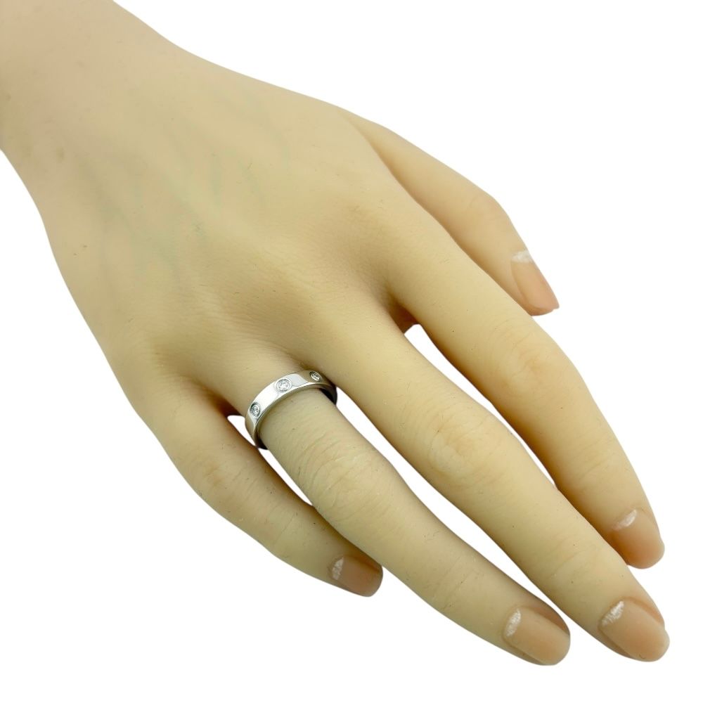 カルティエ ミニラブ フルダイヤモンド リング 指輪 11号 18金 K18ホワイトゴールド ダイヤモンド レディース CARTIER カルティエ