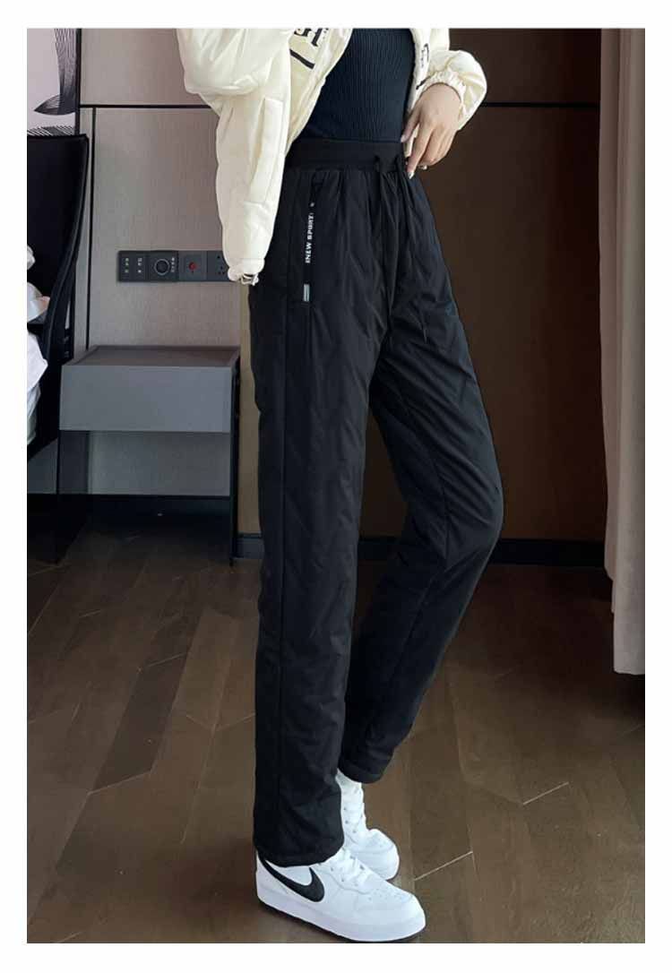 極美品】JACKBUNNY キルティングパンツ ブラック 裏起毛 防寒パンツ