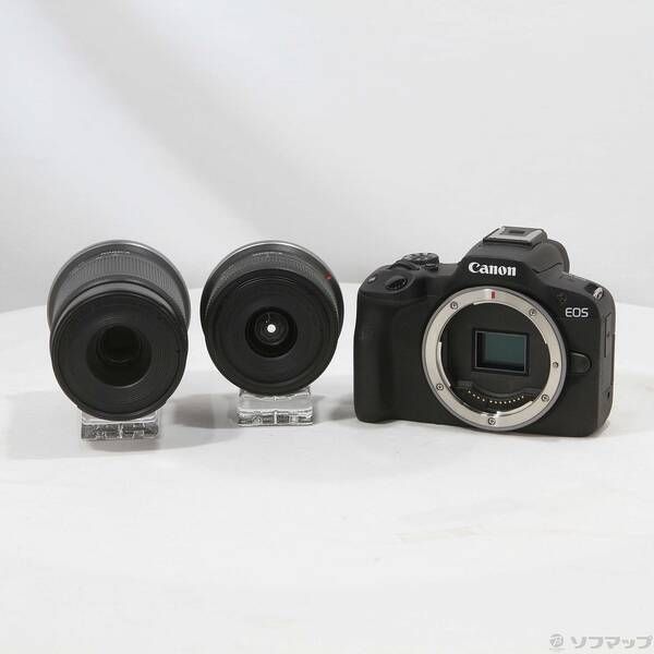 〔 品〕 EOS R50 ダブルズームキット ブラック 377