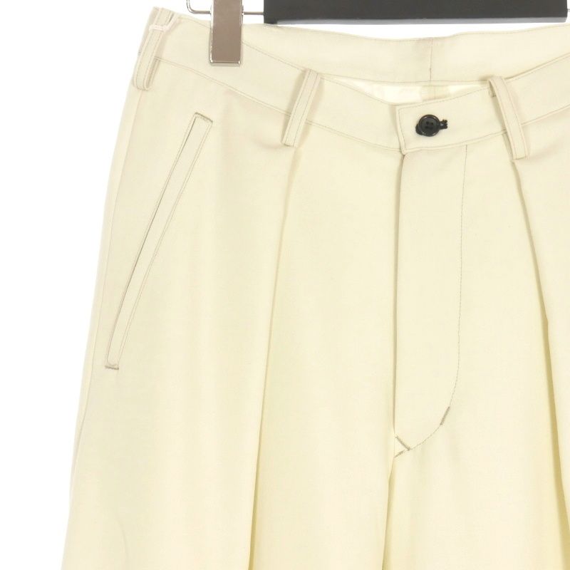 sulvam 24ss ビッグタックワイドパンツ S スラックス