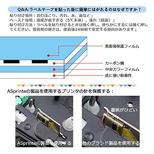 1個 9mm 透明地黒文字 ET9K と互換性のある キングジム テプラ テープ