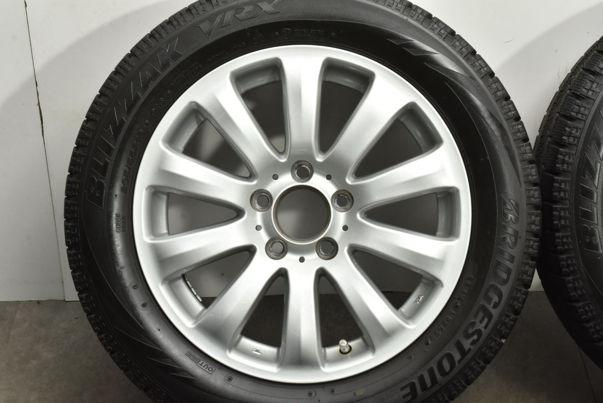 バリ溝 スタッドレス W211 Eクラス 純正サイズ ユーロフォルシュ 16in 7J 43 PCD112 ブリヂストン ブリザック VRX 205 55R16 FFCRYSTALESIA_COM