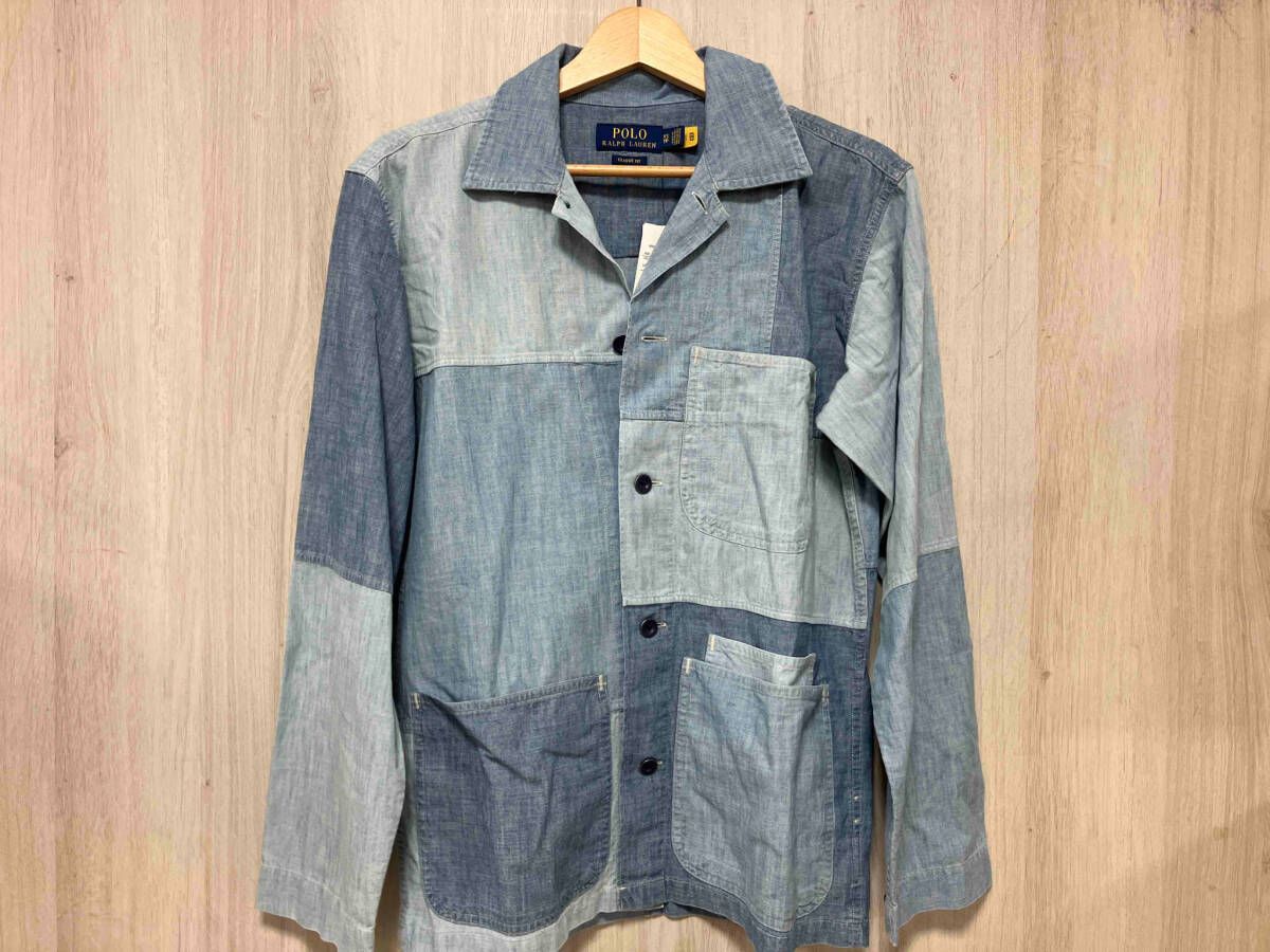 POLO |ポロラルフローレン|デニム柄|長袖シャツ ブラウス|710909876001|XS