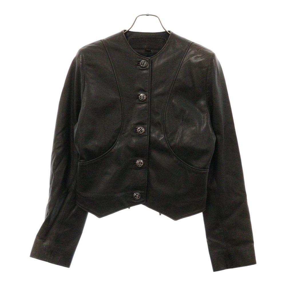 CHROME HEARTS (クロムハーツ) FLORAL フローラルボタン レザー  