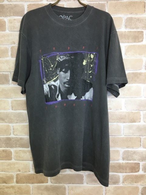 【中古】22SS Insonnia Projects ｲﾝｿﾆｱﾌﾟﾛｼﾞｪｸﾄ Tｼｬﾂ 半袖 ﾌﾟﾘﾝﾄ 2PAC ﾗｯﾊﾟｰ ｸﾞﾚｰ系 タグなし 33852921