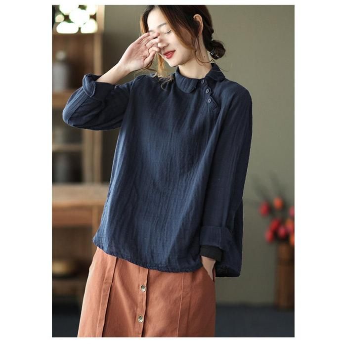 パーカー Tシャツ レディース ブラウス 春 夏 秋 リネン ガーゼ