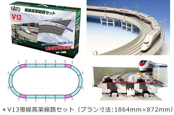 KATO 20-872 V13 複線高架線路基本セット - メルカリ