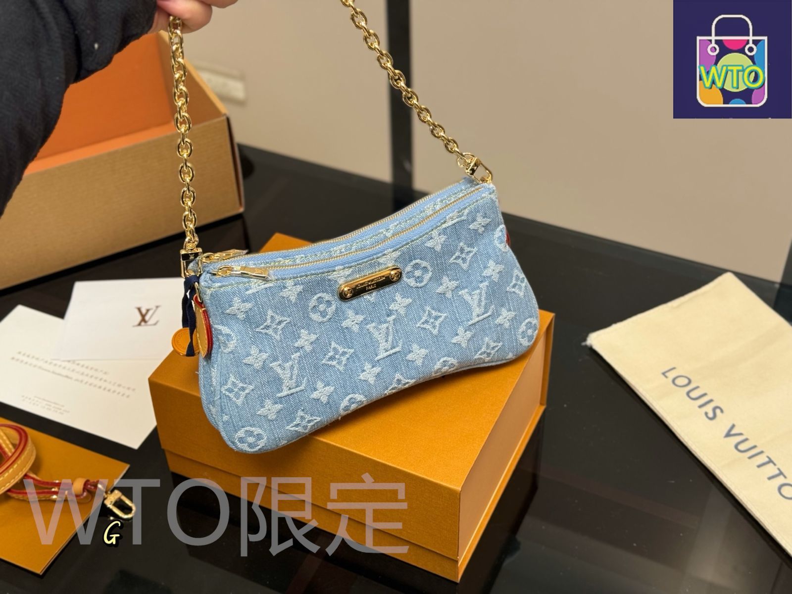 今日WTO】Louis Vuitton Denim Mahjong Bag ルイ・ヴィトン